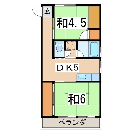 カトルセゾンⅠの物件間取画像